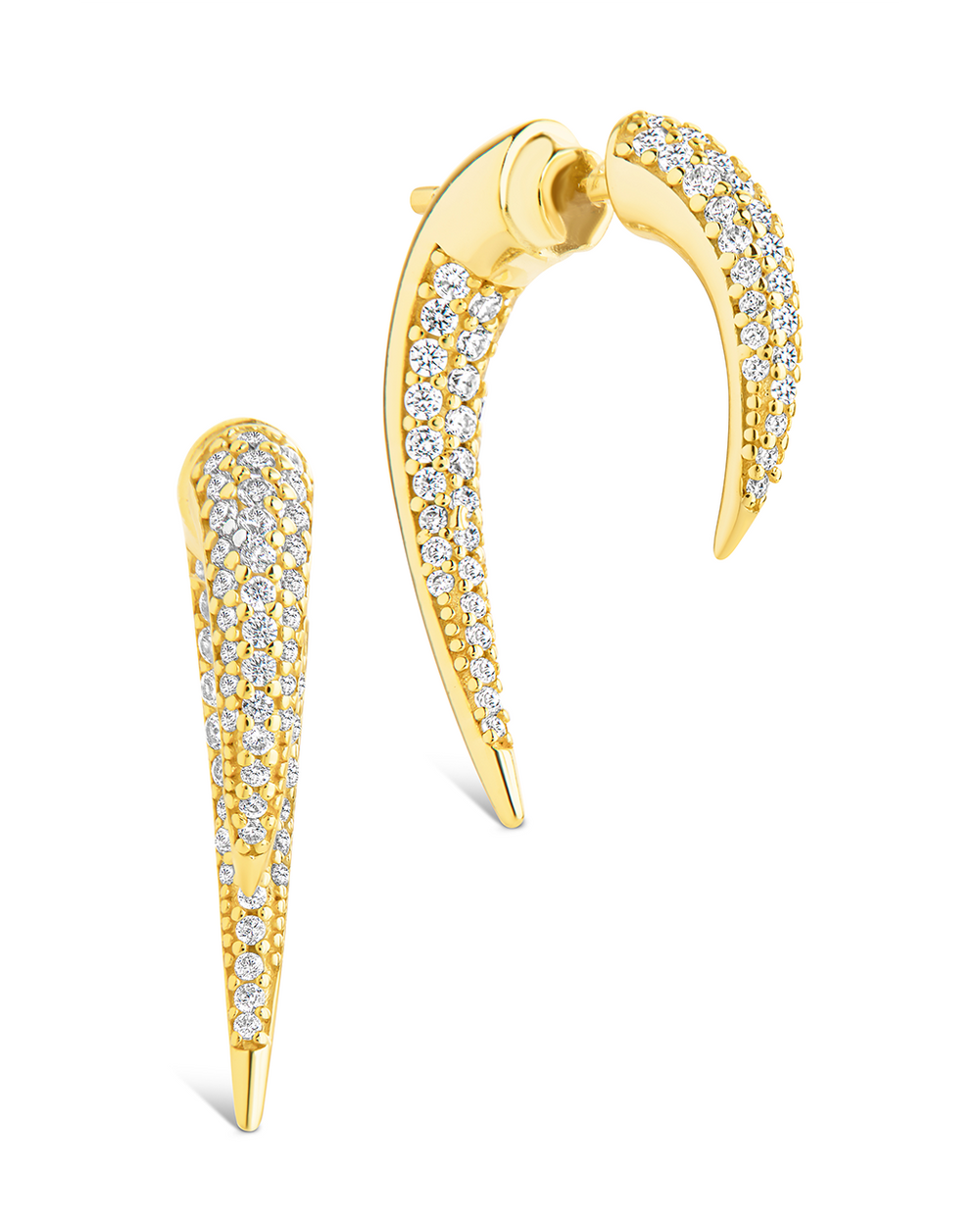 Becca Pointed CZ Stud Earrings