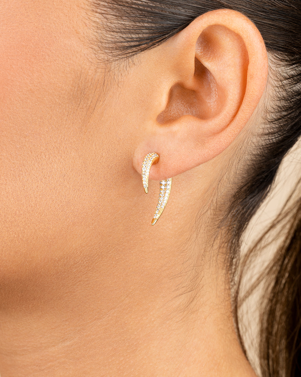 Becca Pointed CZ Stud Earrings