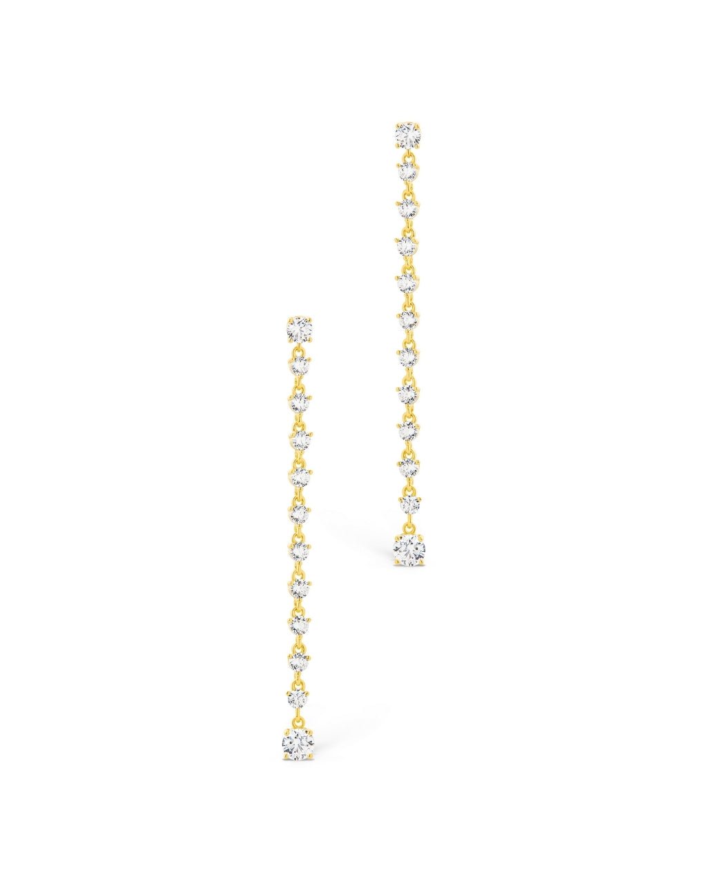 Layken CZ Stationed Stud Earrings - Sterling Forever