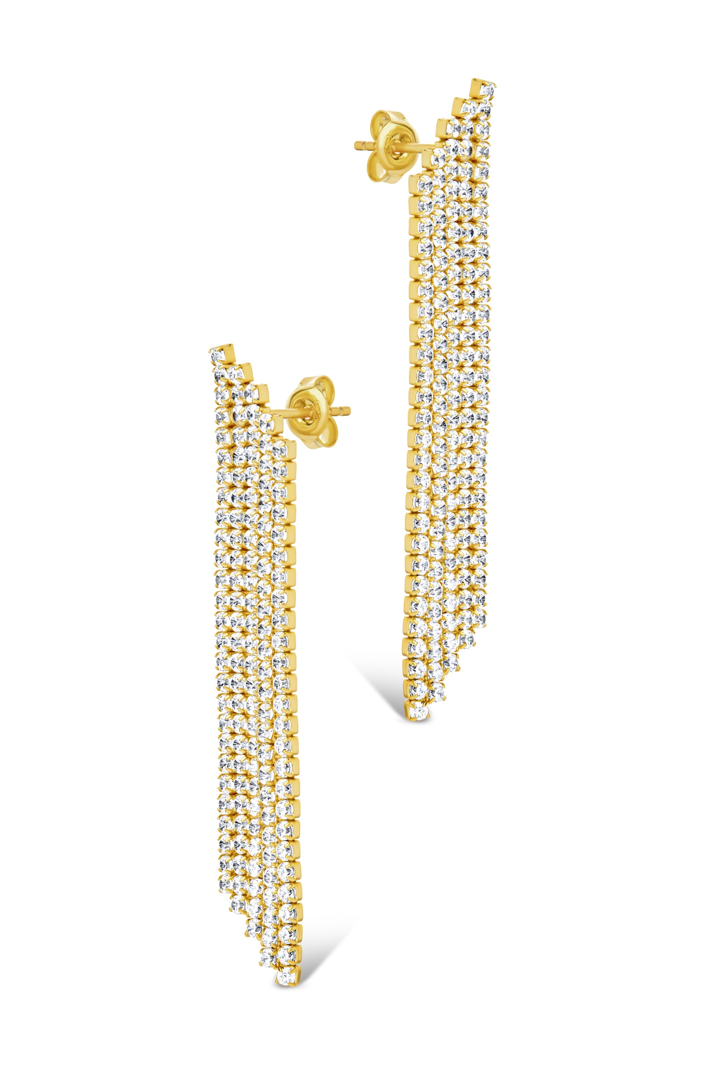 Clara CZ Dangle Stud Earrings