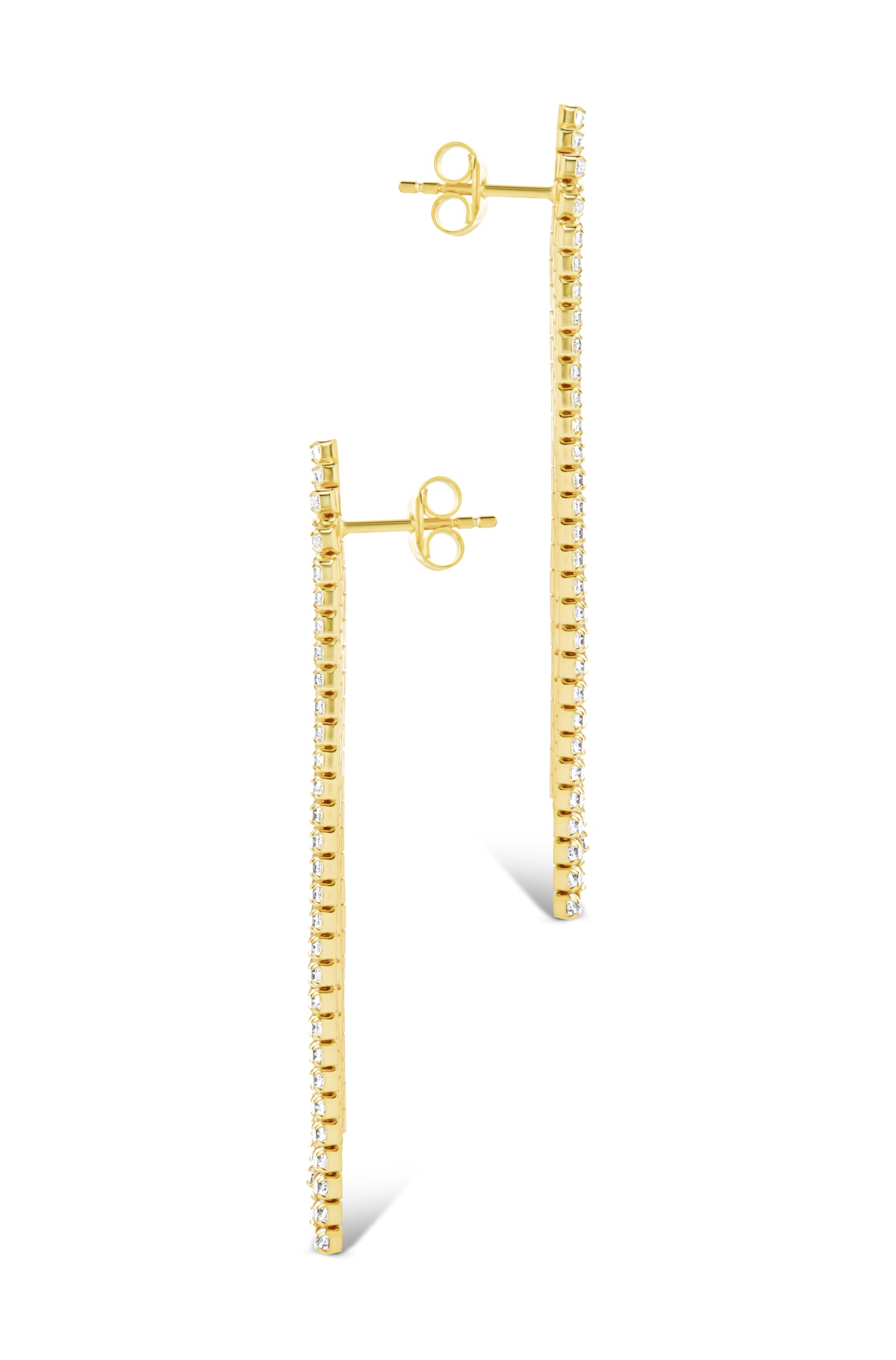 Clara CZ Dangle Stud Earrings