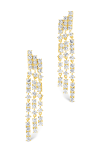 Linda CZ Dangle Stud Earrings - Sterling Forever