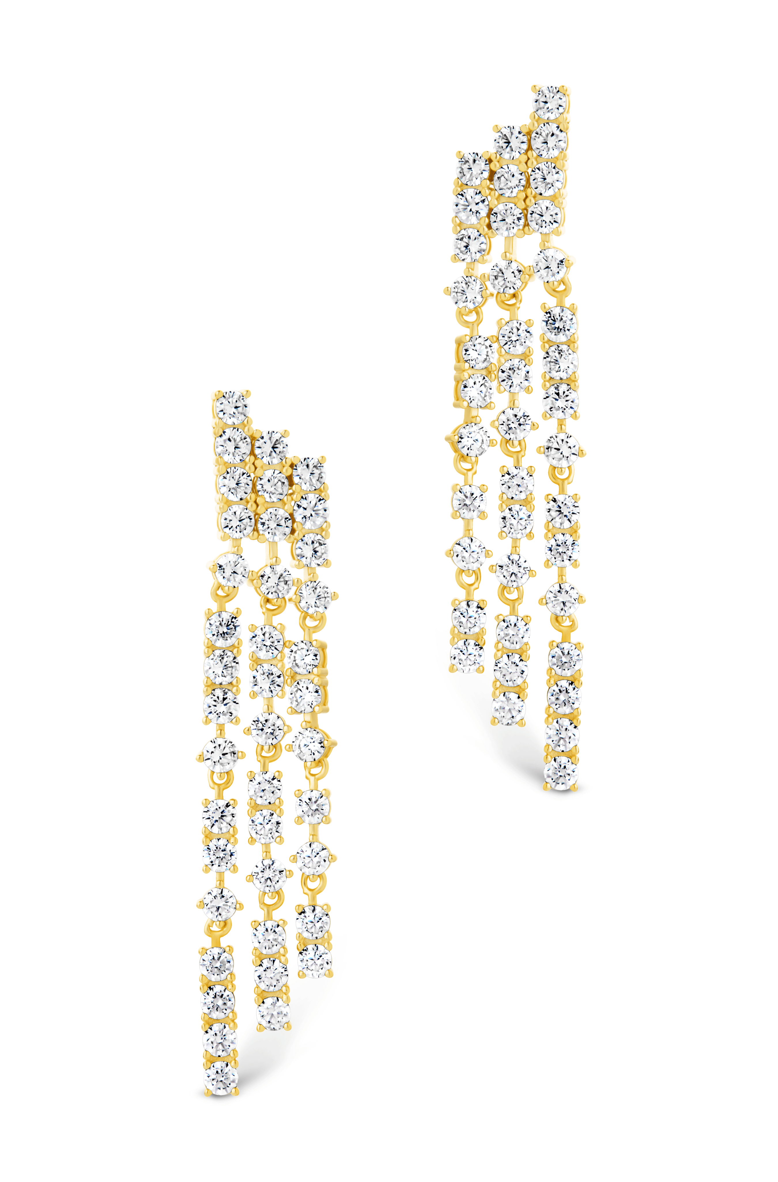Linda CZ Dangle Stud Earrings - Sterling Forever