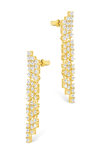 Linda CZ Dangle Stud Earrings - Sterling Forever