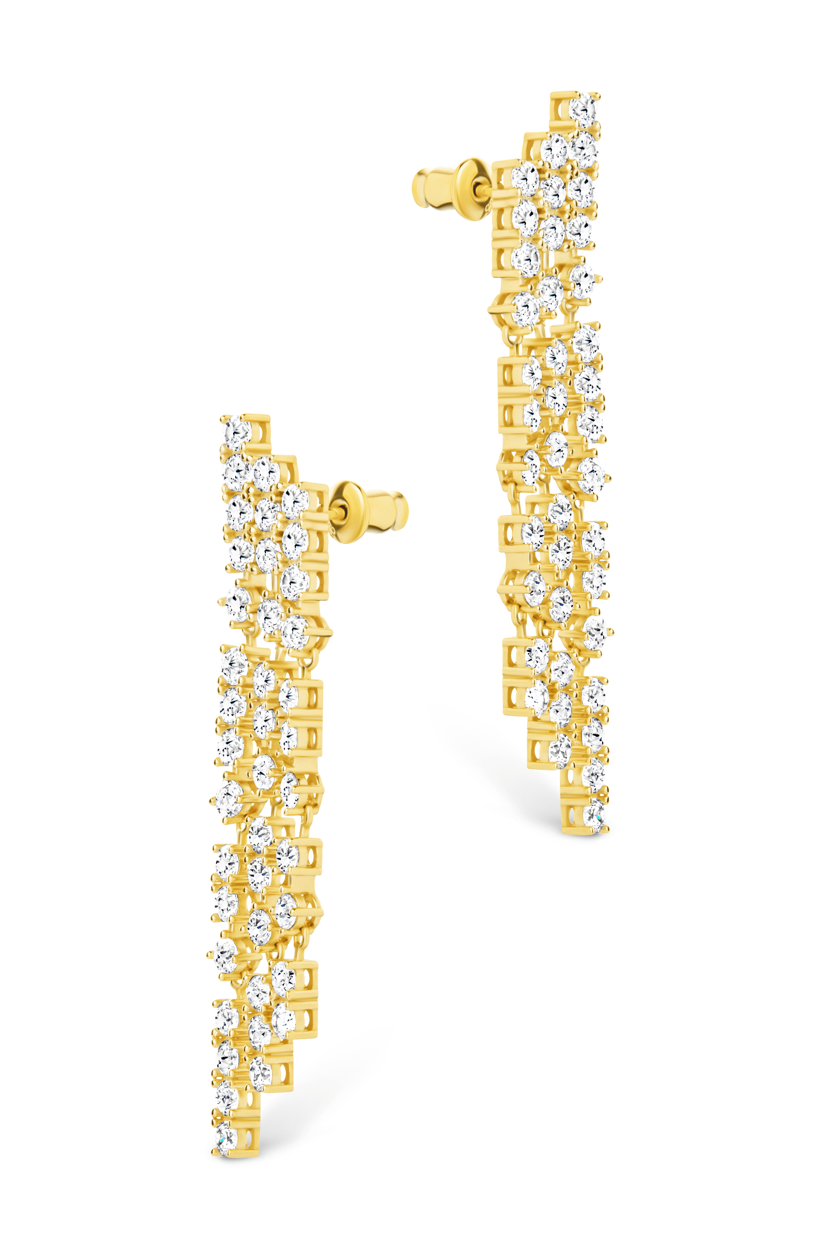 Linda CZ Dangle Stud Earrings - Sterling Forever
