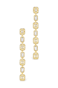 Nancy CZ Drop Stud Earrings - Sterling Forever