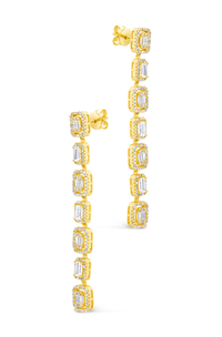 Nancy CZ Drop Stud Earrings - Sterling Forever