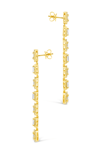 Nancy CZ Drop Stud Earrings - Sterling Forever