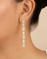 Nancy CZ Drop Stud Earrings - Sterling Forever