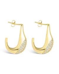 Wesley CZ Statement Huggie Hoop Earrings - Sterling Forever