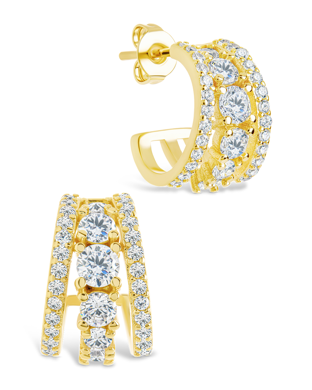 Yasmina CZ Hoop Earrings