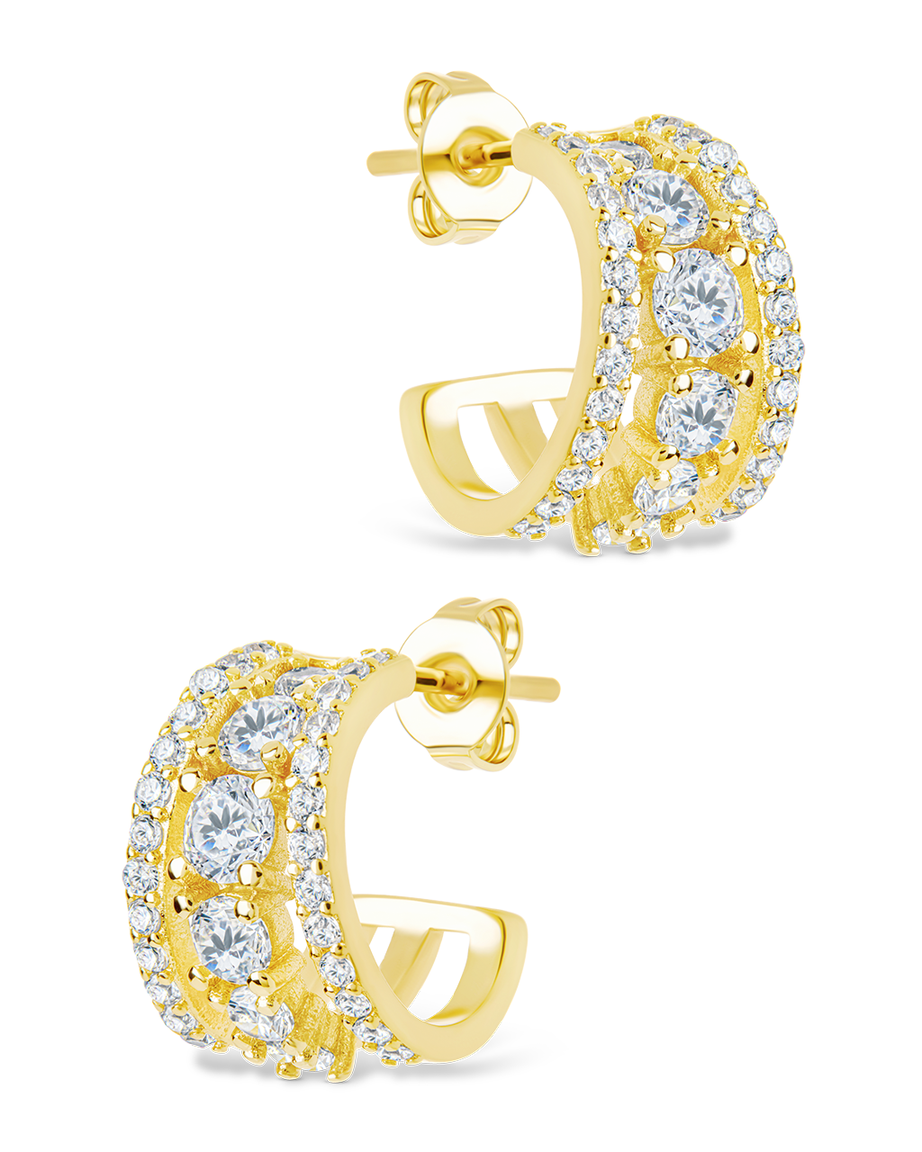 Yasmina CZ Hoop Earrings