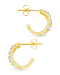 Yasmina CZ Hoop Earrings - Sterling Forever
