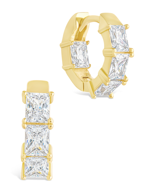 Cosima Baguette CZ Hoops