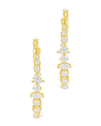 Aaliyah CZ Hoop Earrings - Sterling Forever
