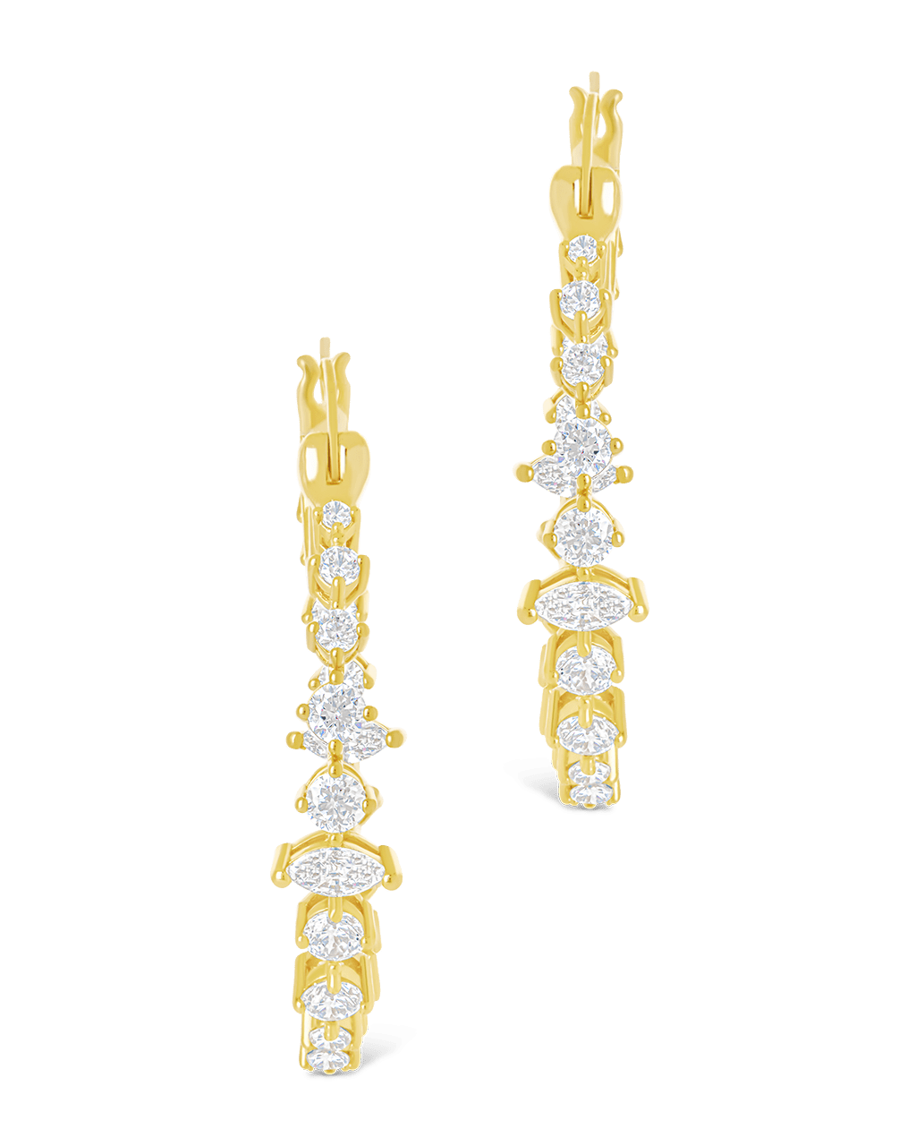 Aaliyah CZ Hoop Earrings - Sterling Forever