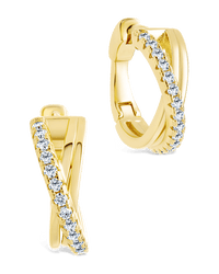 Juliana CZ Hoop Earrings - Sterling Forever