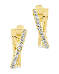 Juliana CZ Hoop Earrings - Sterling Forever