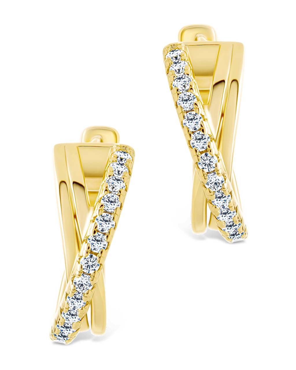 Juliana CZ Hoop Earrings - Sterling Forever