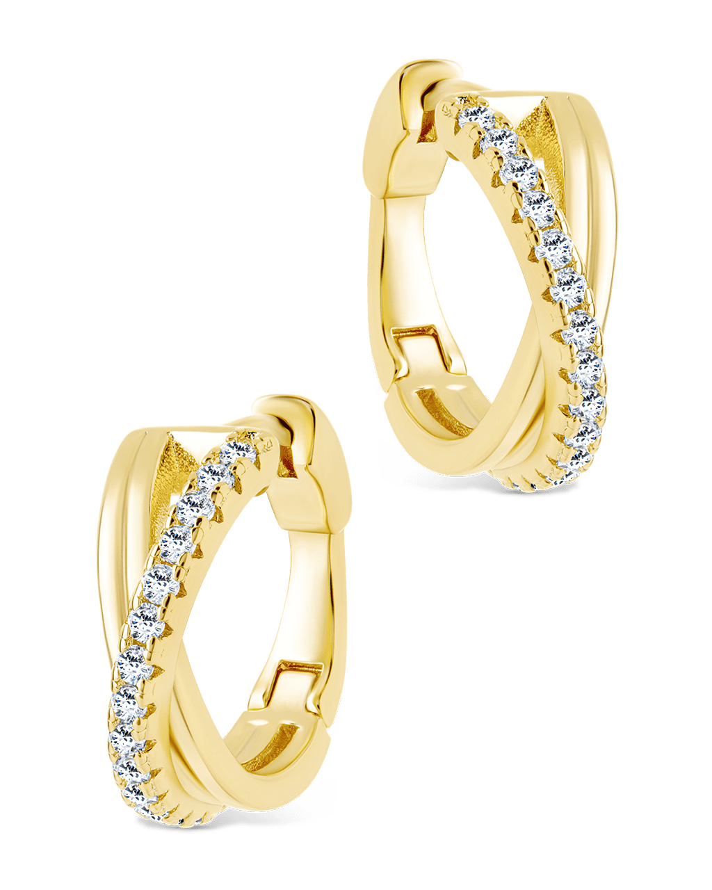 Juliana CZ Hoop Earrings - Sterling Forever