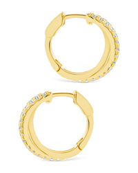 Juliana CZ Hoop Earrings - Sterling Forever