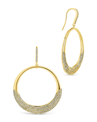 Muriel CZ O Drop Earrings - Sterling Forever