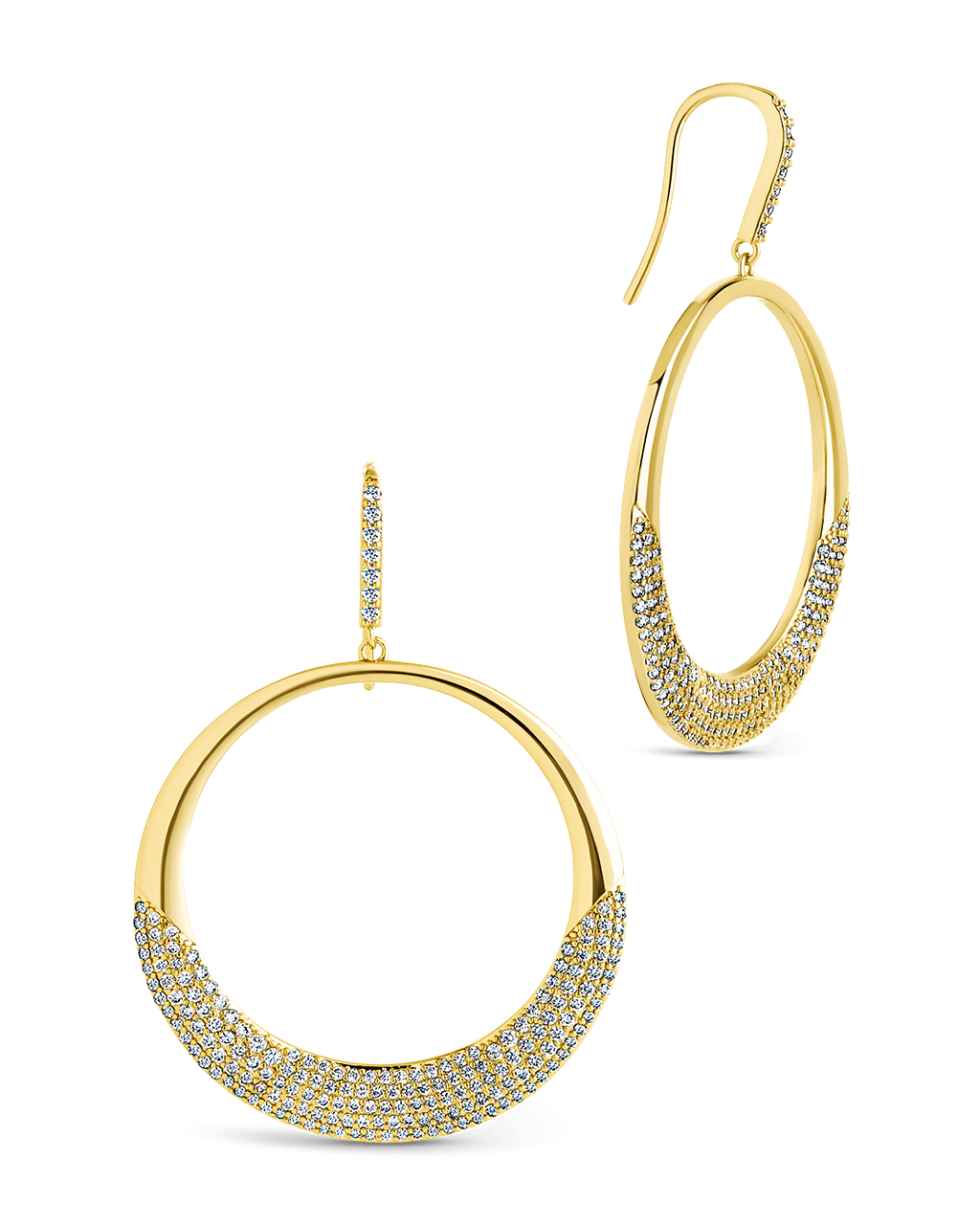 Muriel CZ O Drop Earrings - Sterling Forever