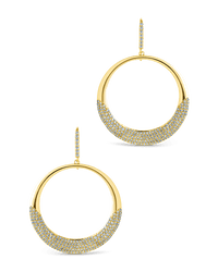 Muriel CZ O Drop Earrings - Sterling Forever