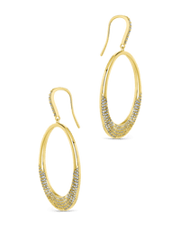 Muriel CZ O Drop Earrings - Sterling Forever