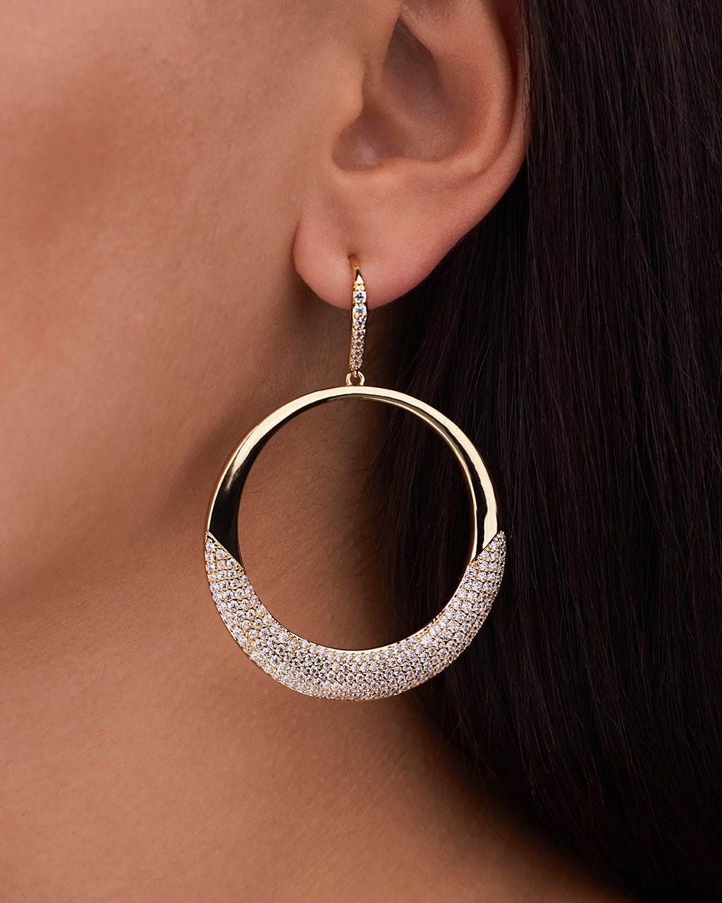 Muriel CZ O Drop Earrings - Sterling Forever