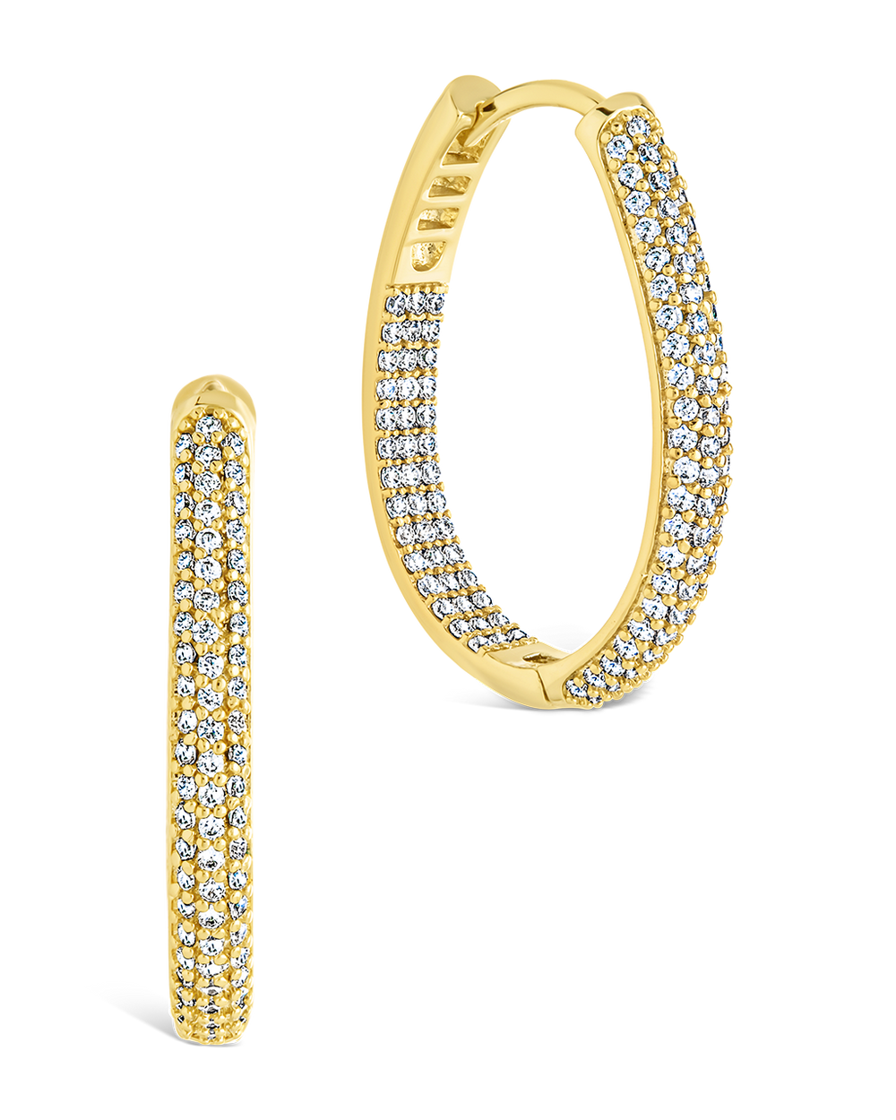 Melba Pave CZ Hoops