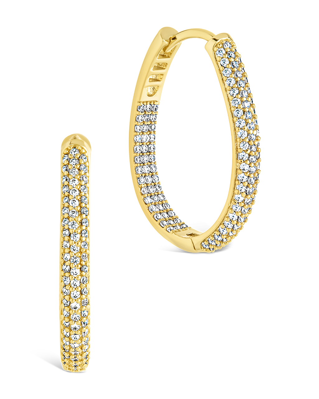 Melba Pave CZ Hoops