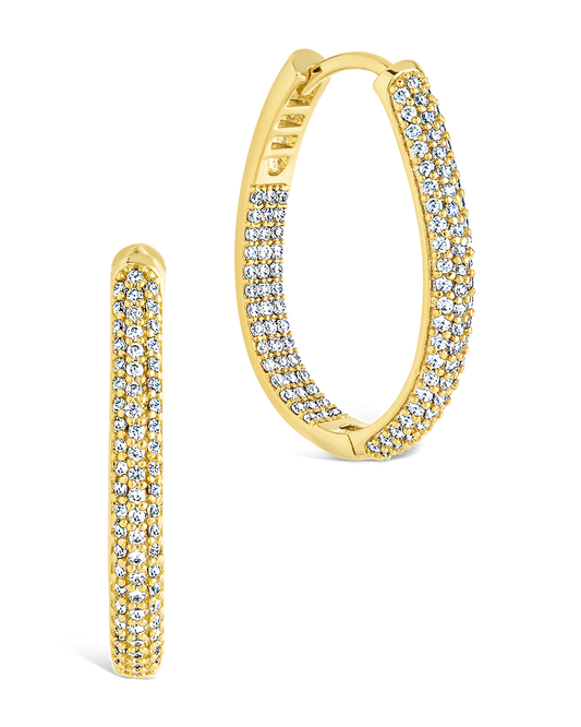 Melba Pave CZ Hoops