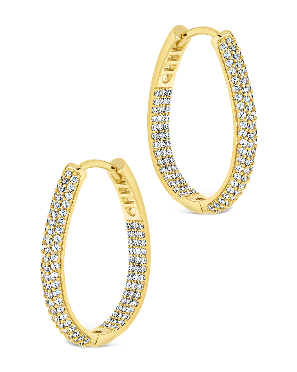 Melba Pave CZ Hoops