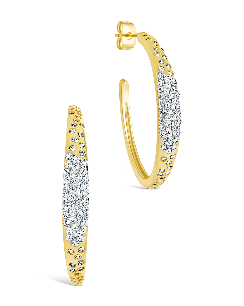 Cherise Pave CZ Hoop Earring