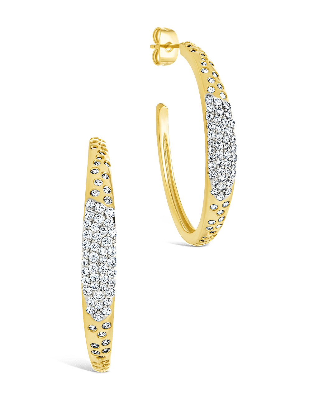 Cherise Pave CZ Hoop Earring - Sterling Forever