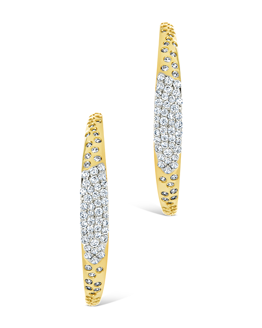 Cherise Pave CZ Hoop Earring