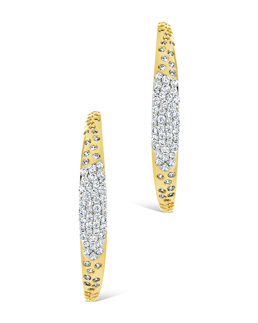 Cherise Pave CZ Hoop Earring - Sterling Forever