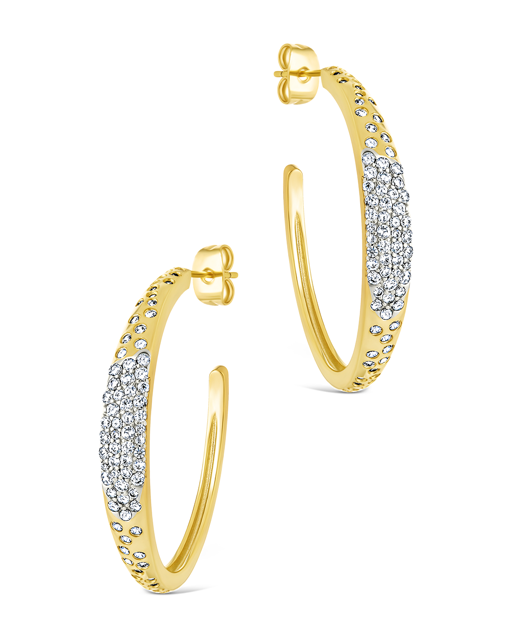 Cherise Pave CZ Hoop Earring