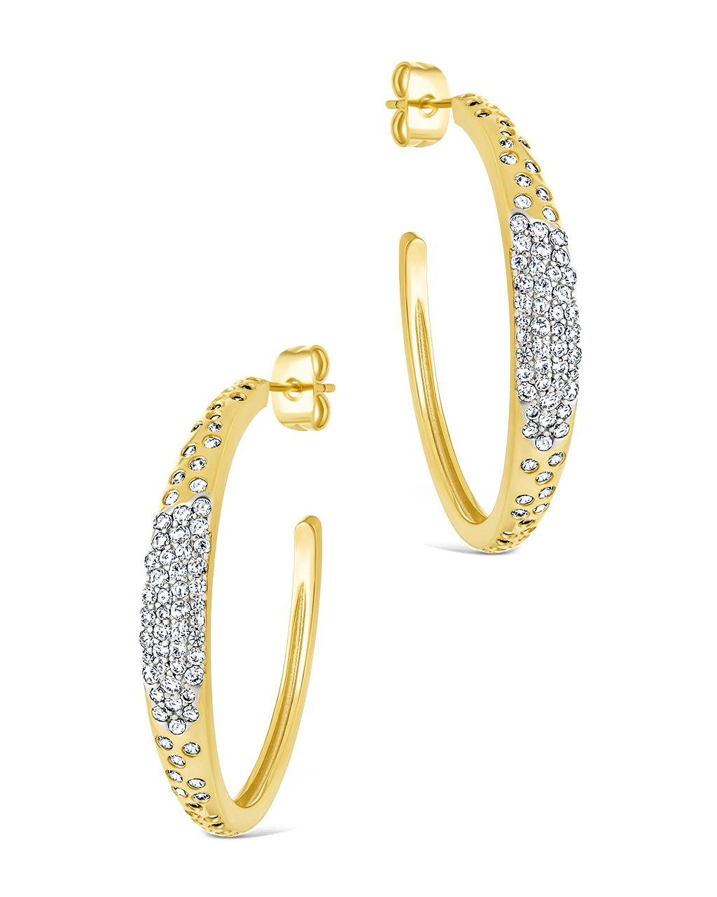 Cherise Pave CZ Hoop Earring - Sterling Forever