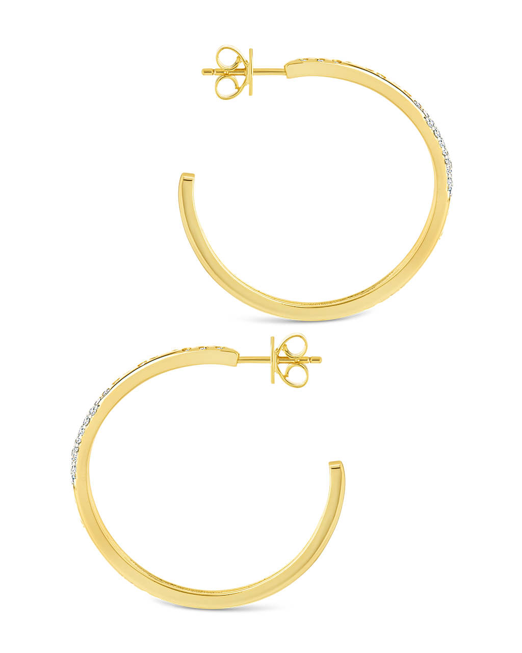 Cherise Pave CZ Hoop Earring