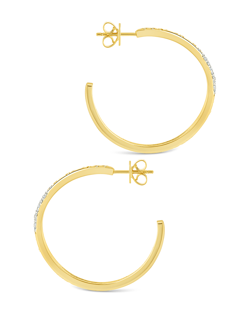Cherise Pave CZ Hoop Earring - Sterling Forever