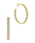 Velma CZ Statement Hoops - Sterling Forever