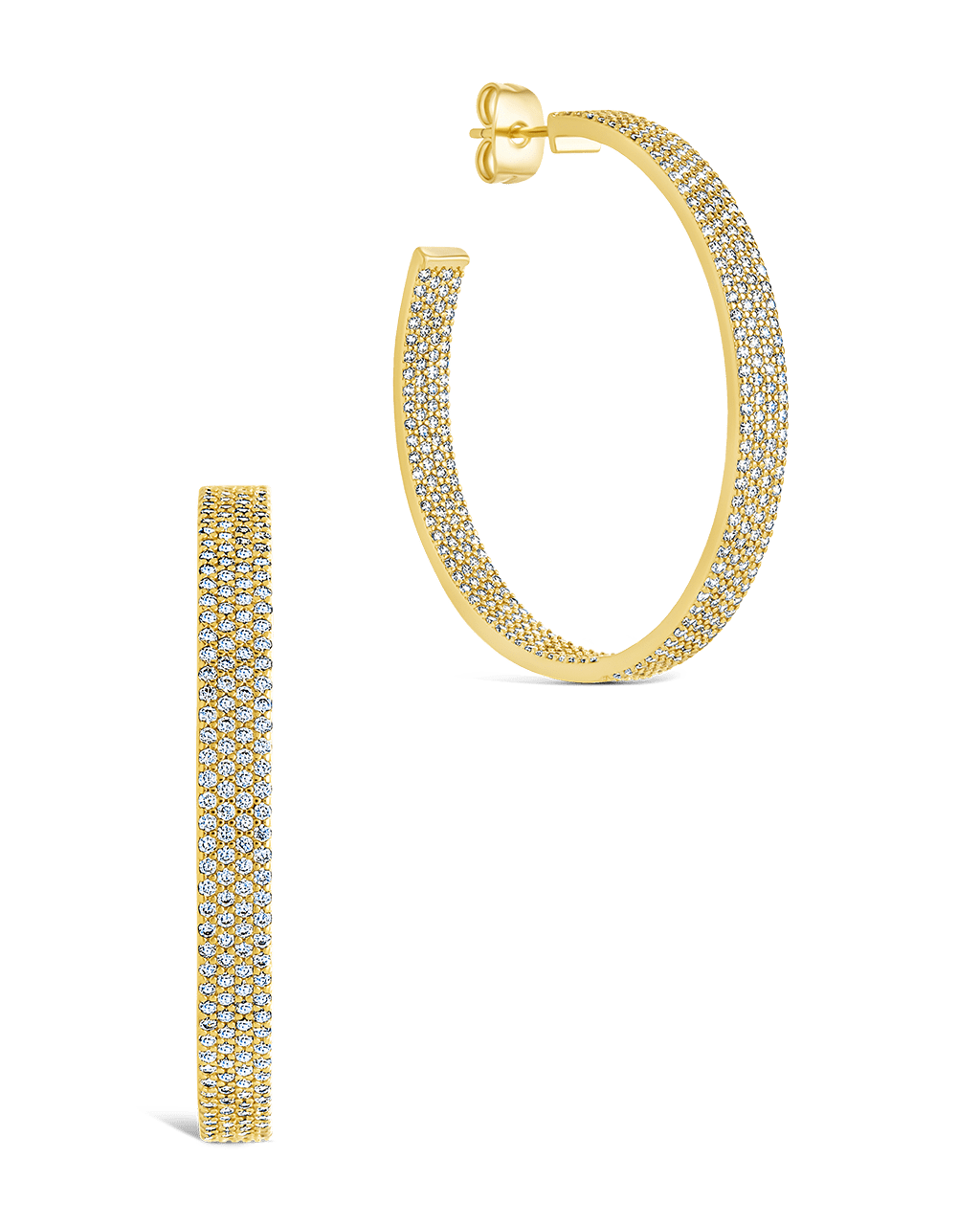 Velma CZ Statement Hoops - Sterling Forever
