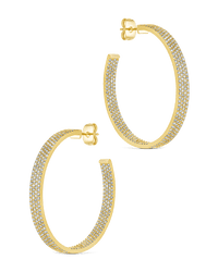 Velma CZ Statement Hoops - Sterling Forever