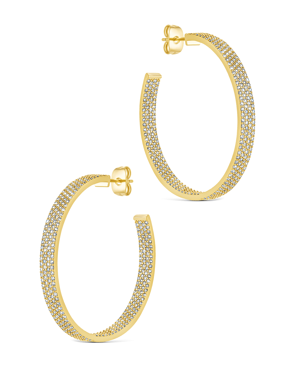 Velma CZ Statement Hoops - Sterling Forever