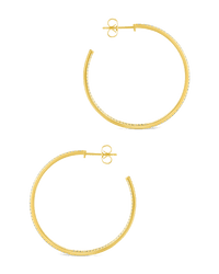 Velma CZ Statement Hoops - Sterling Forever