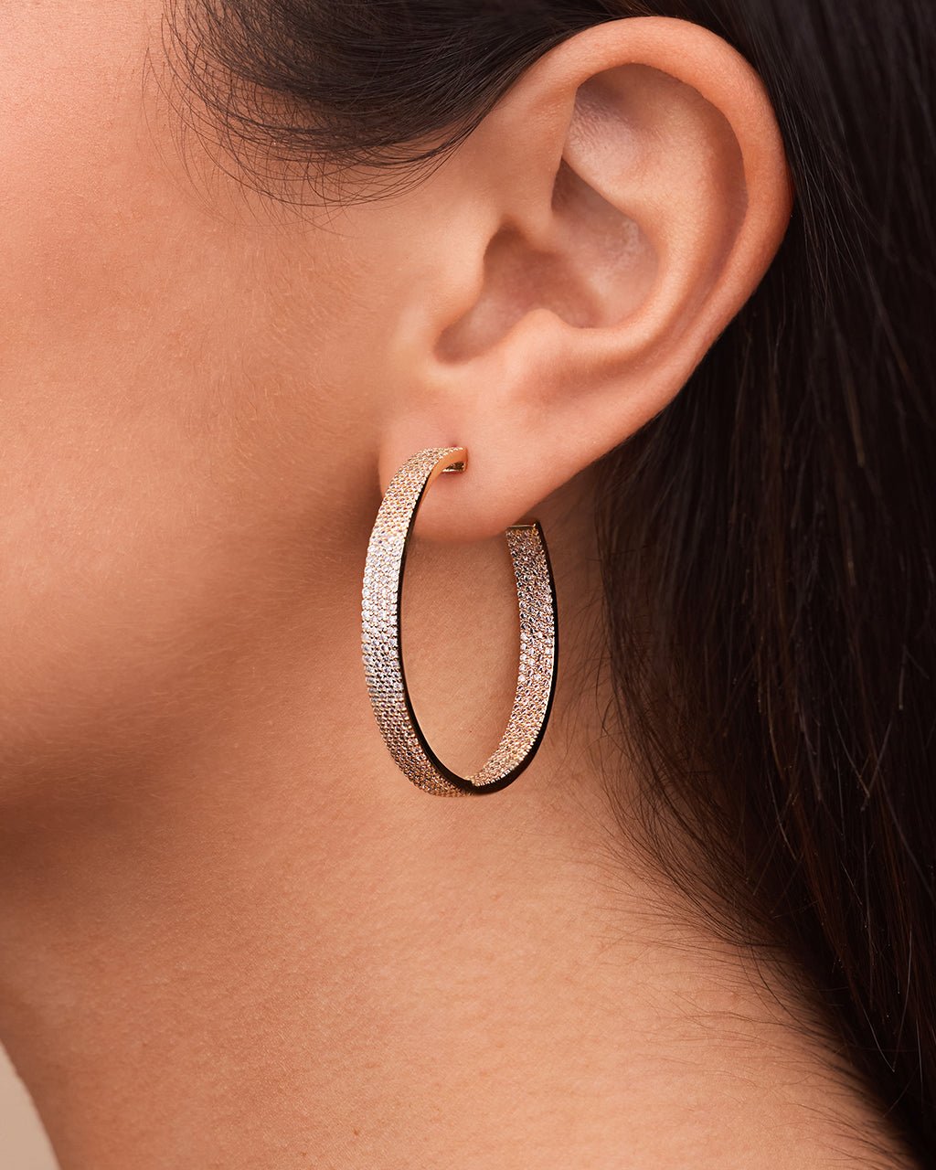Velma CZ Statement Hoops - Sterling Forever