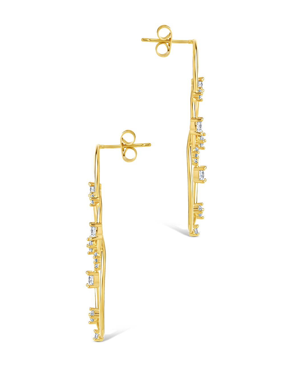 Drusilla CZ Triple Circle Drop Earrings