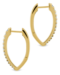 Kenia CZ V Drop Hoops